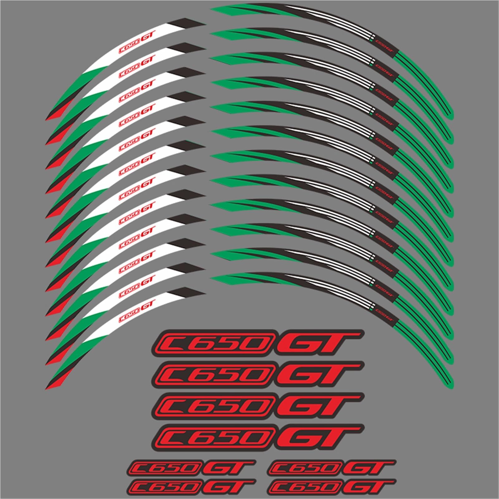 Motorcycle Wheel Sticker Rim Strip Tape for BMW C650GT C650 C 650 GT 2012-2020 Accessories Waterproof Decals
