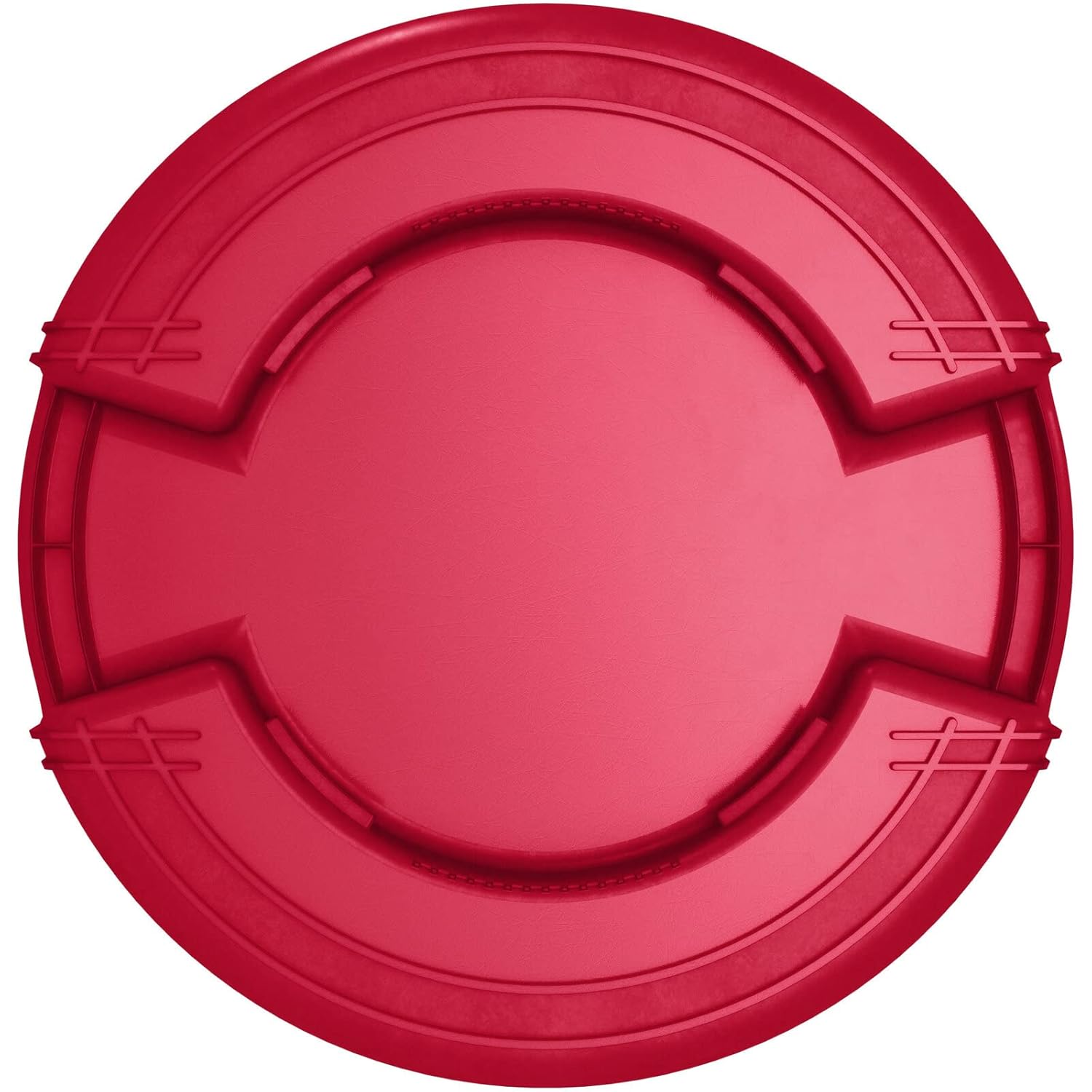 SPARTA Bronco 20 Gallon Trash Can, Thick Polyethylene Bin, NSF Certified Waste Container with Top Handles, Bottom Handholds, Reinforced Base and Stackable, LLDPE, 20 Gallon, Red (Pack of 6)