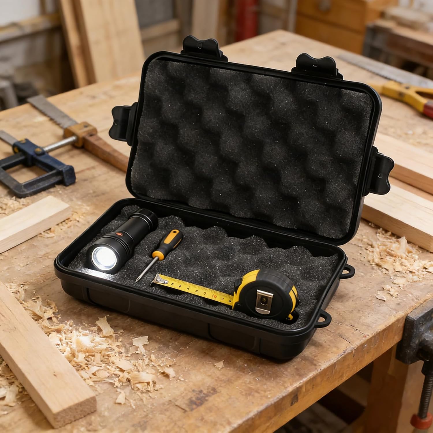 Tool Organizers Construction and Cushioned Interior Sealed Box for Impacts Protections and Easy Portability Case Silicone Seal Workshop