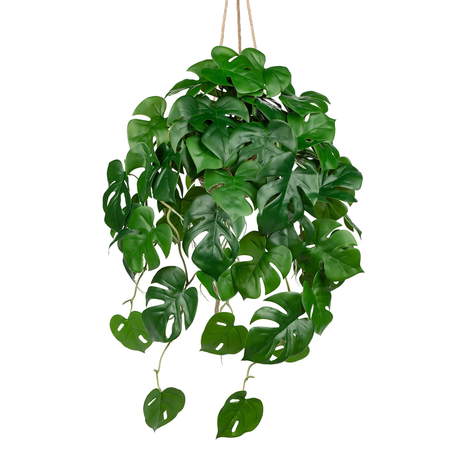 Plantes artificielles en pot Monstera suspendu de 20 cm pour table