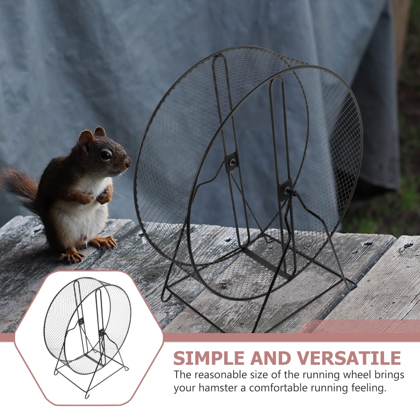 balacoo Hamster Wheel Gerbil Exercise Wheel Small Wheel- Hamster Running Roller Toy, Hamster Exercising Plaything for Small Pet Hamsters Rat Gerbils Hedgehog Wheel Hamster Toys