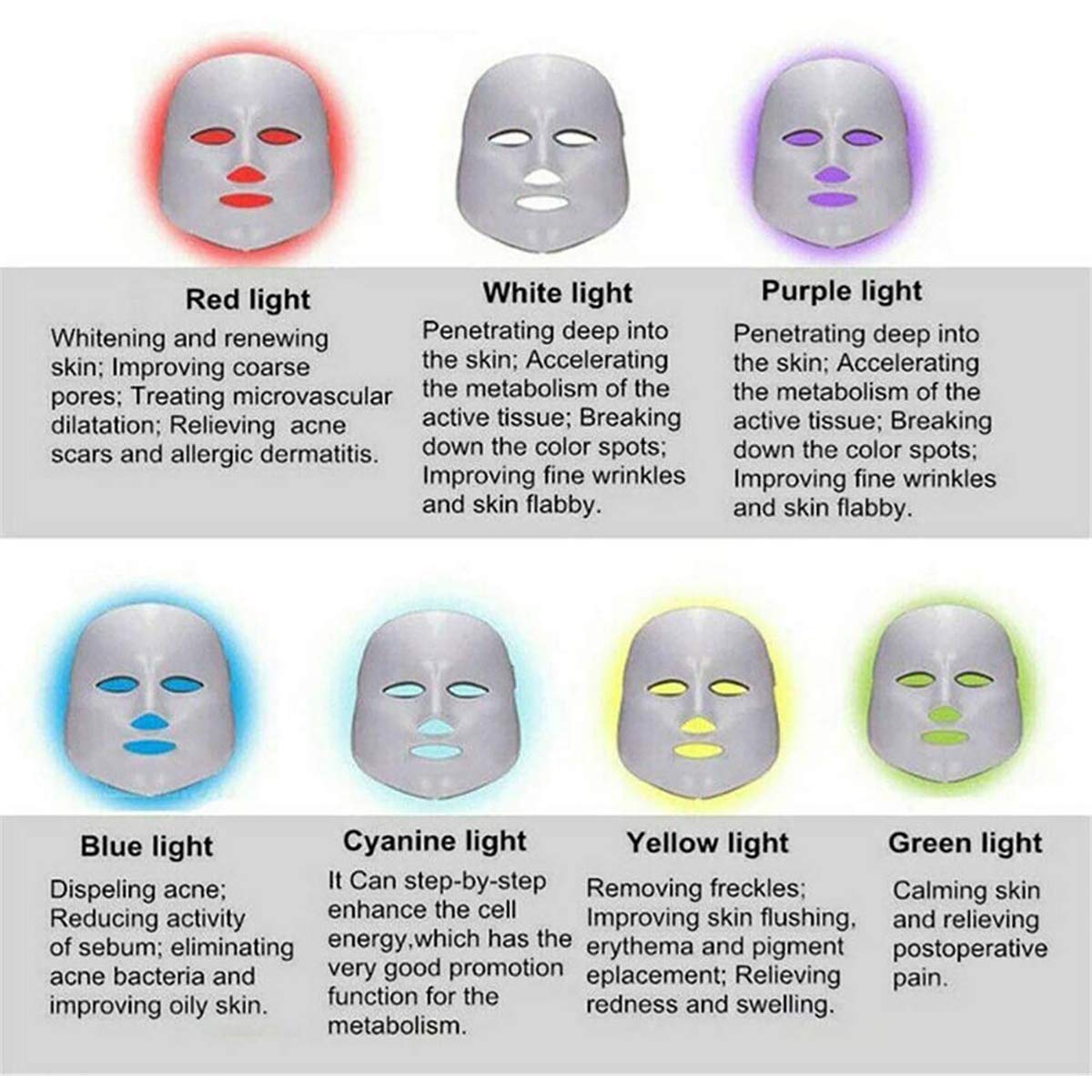 7 en 1 de oxígeno en Agua HydraFacial Machine con la máscara LED Cuidado de la Piel Facial de Limpieza Profunda Exfoliante Hydro La dermoabrasión Jet Peel pequeño Dispositivo Burbuja
