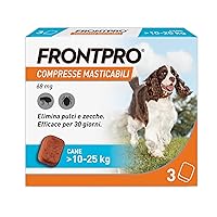 FRONTPRO 3 Compresse Masticabili Antiparassitario per Cani di Peso 10