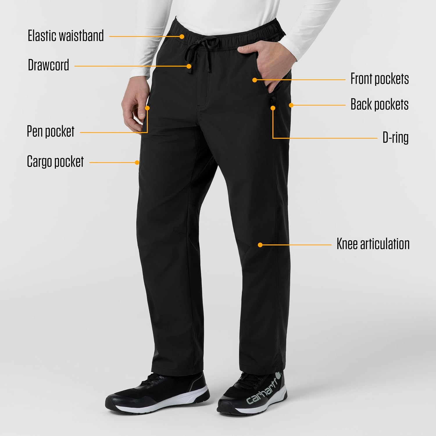Carhartt Men's Men's Ripstop Straight Leg Cargo Scrub Pant