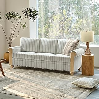 EcoHarbor Living 3-Seater Couch, Stri...