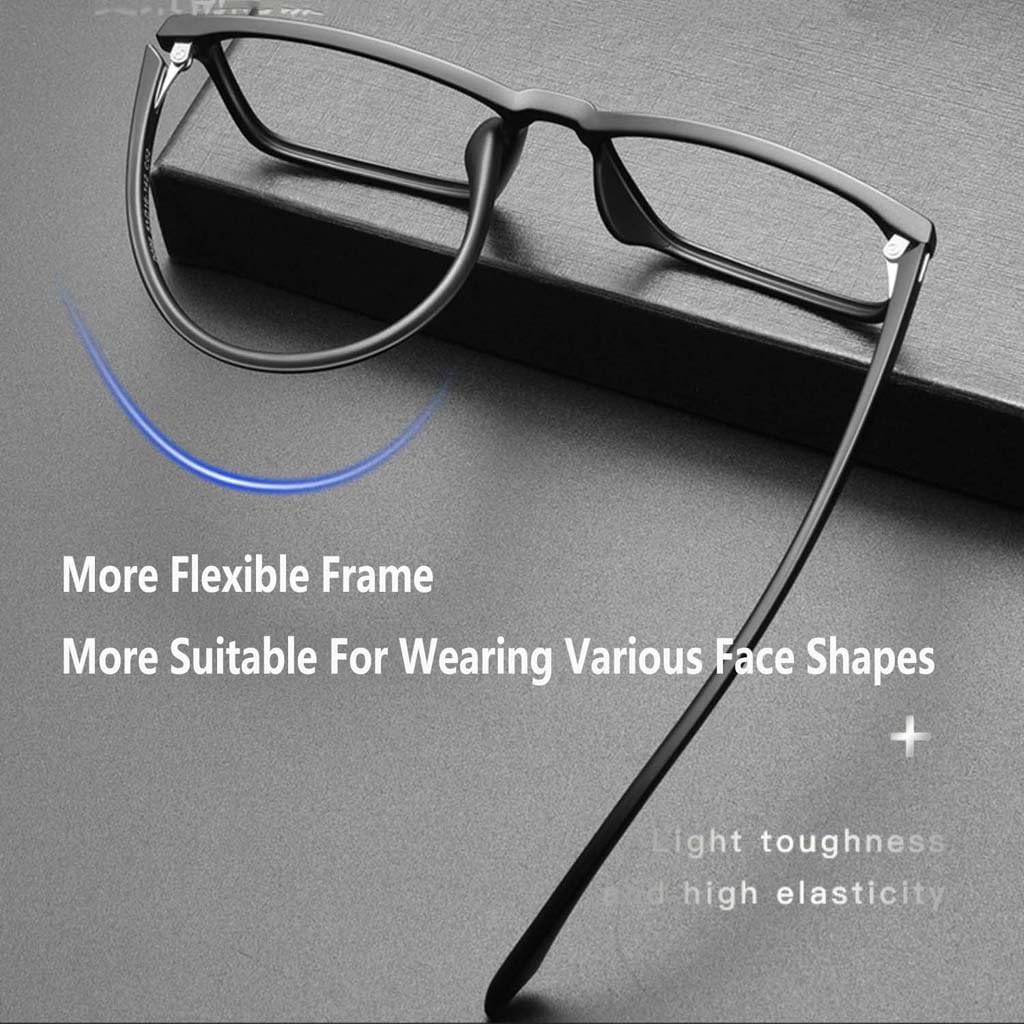 WZX Gafas de Lectura antifatiga con luz antiazul, Fatiga Ocular HD, Gafas de Lectura para computadora, Gafas para Juegos, Gafas de TV para Mujeres y Hombres, antirreflejo