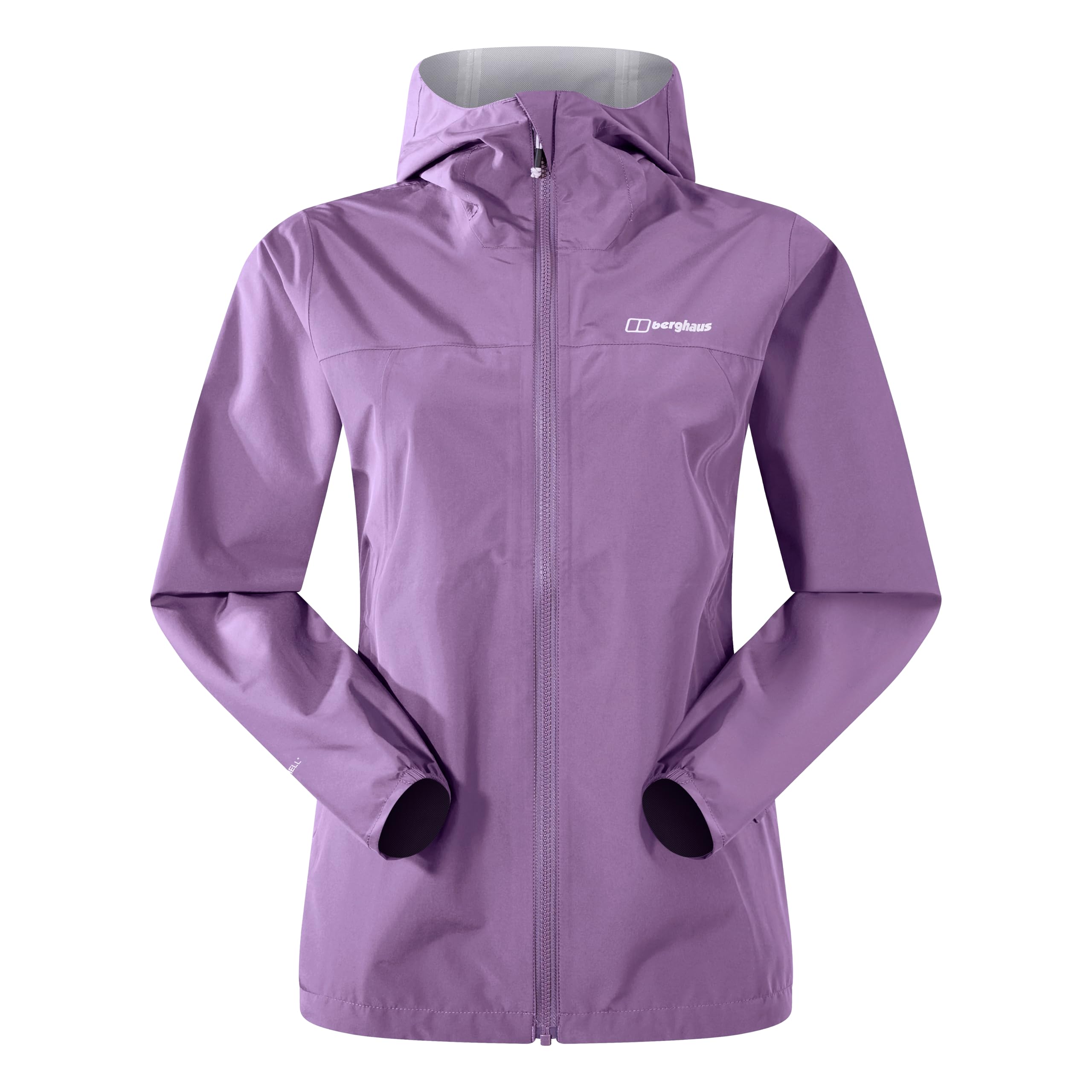 Berghaus Women's Deluge Pro 3.0 Shell Rain Jacket | Breathable Coat | Durable | Waterproof | Adjustable Waterproof Jacket, Aura, 14