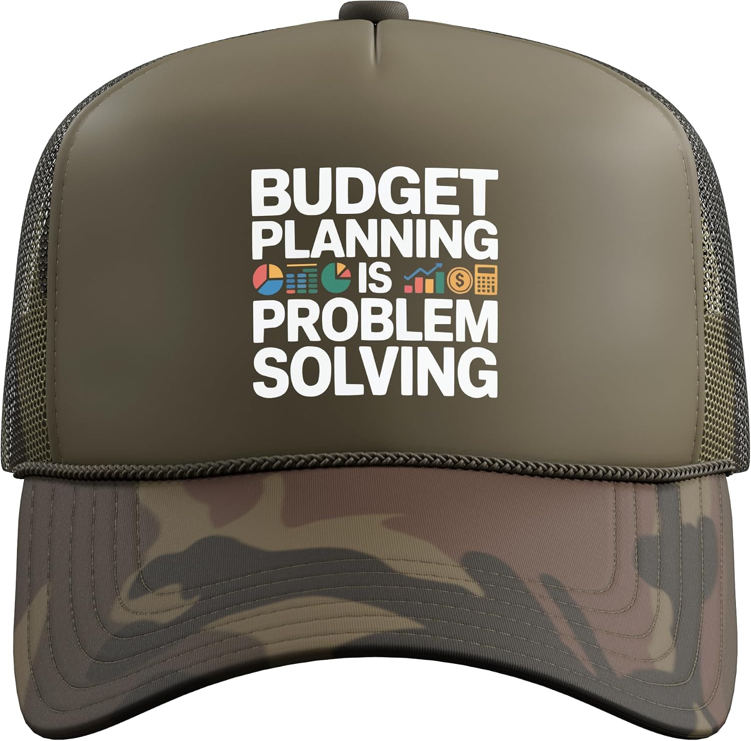 Budget Planning Financial Literacy Money Management Trucker Hat with Adjustable Mesh Back image 2