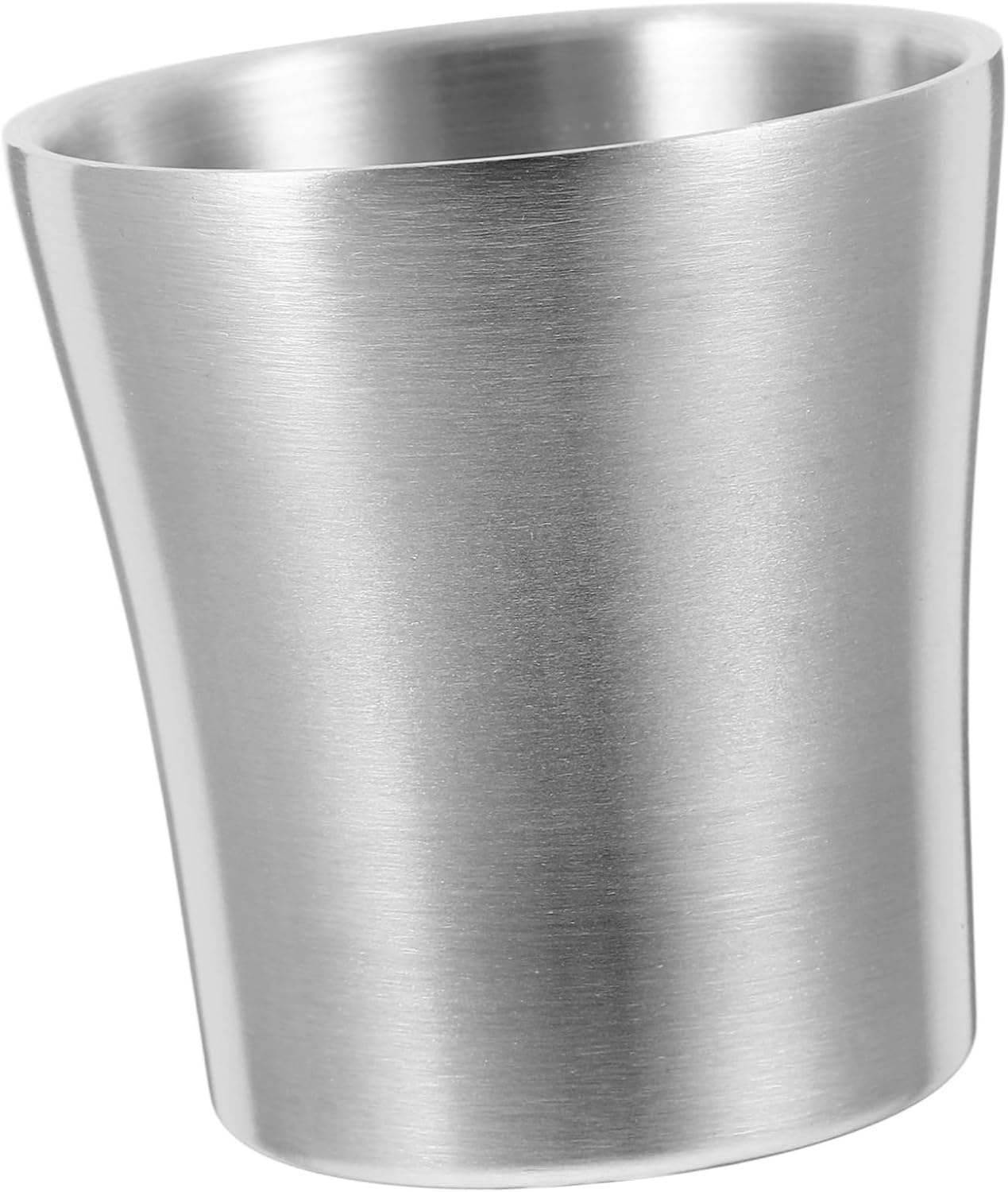 Stainless Steel Mouthwash Cup Insulated Bathroom Tumbler Ergonomic Waist Shaped Design Unbreakable Travel Gargle Cup Stylish and Bathroom Accessory for Everyday Use