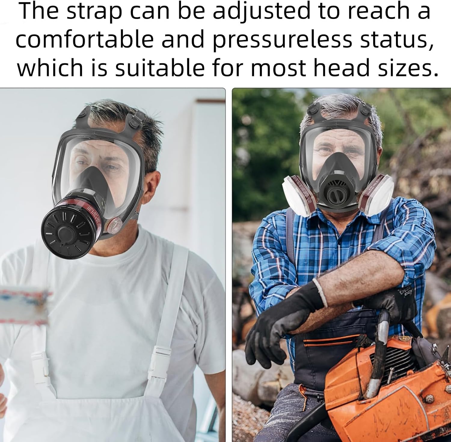 Full Facepiece for Chemical, Painting, Machine Polishing, Spraying, Sanding, Welding Work