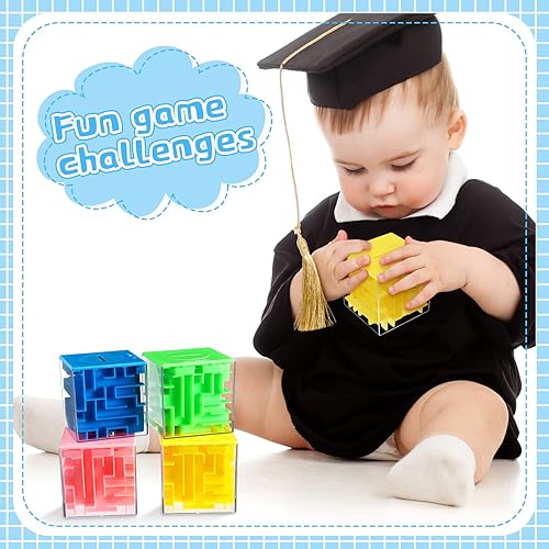 Miniatura 6 de Caja de regalo de 8 piezas de rompecabezas de laberinto de dinero, soporte de tarjeta de plástico, juego de máquina de pinball, regalo en efectivo,