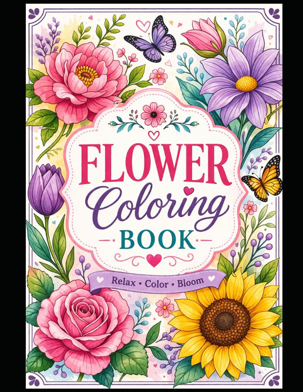 Little Bloom Coloring Book: A Fun and Easy Coloring Book for Kids to Learn and Play