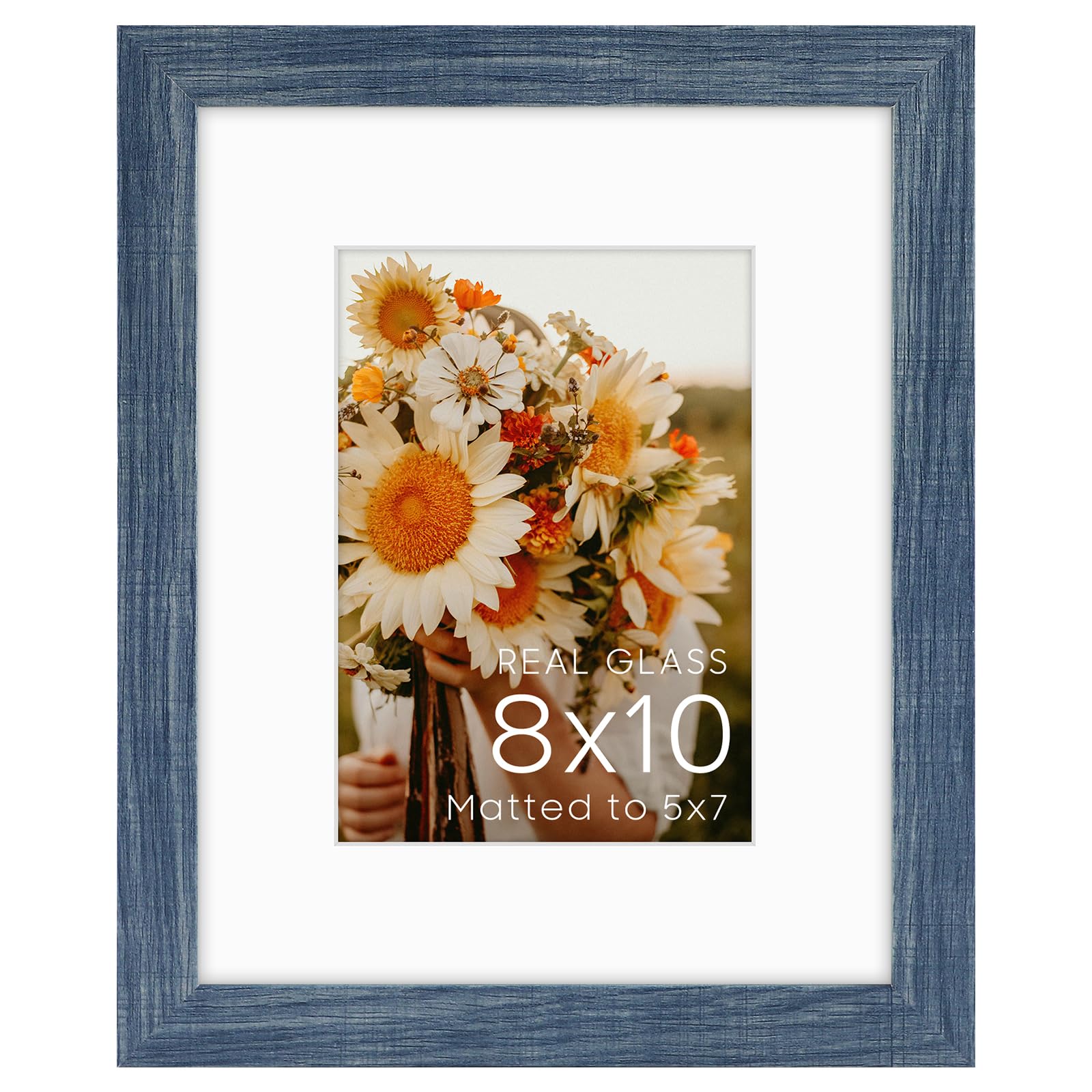 Cadre photo 20x25 cm bleu pour décorer votre salon ou votre bureau