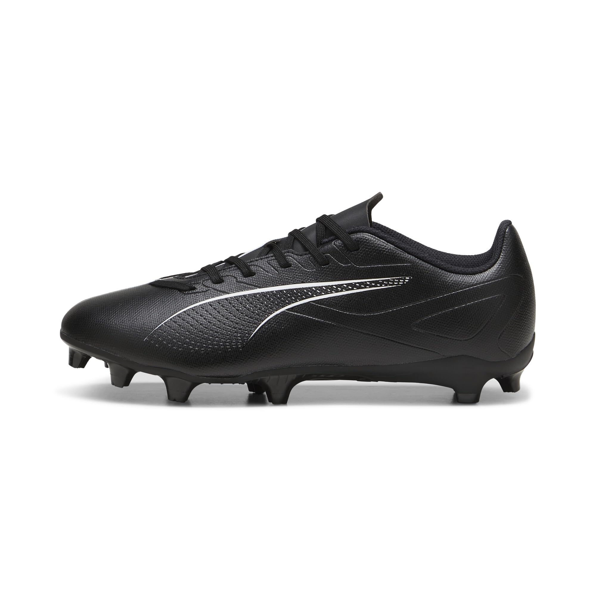 PUMA Unisex Ultra 5 Play Firm Ground/Artifical Ground Football Boots, PUMA Black-PUMA White, 11.5 UK