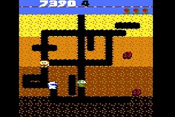 DIG DUG (compatible with Atari 2600+, Atari 7800+ and Atari 7800 video game systems)