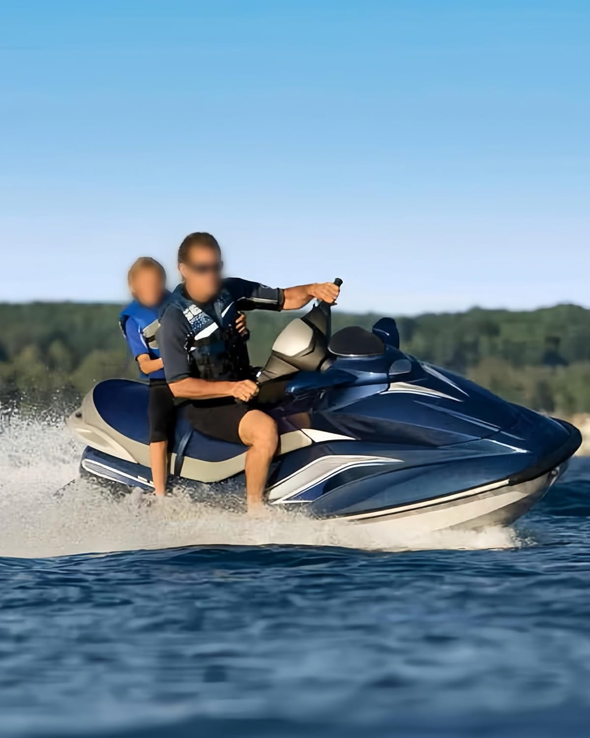 Front Wind Screen Deflector Compatible with Sea-Doo GTI Wake 2006-2010 Models Accessories, Black Wind Deflector, Replace # 291002511