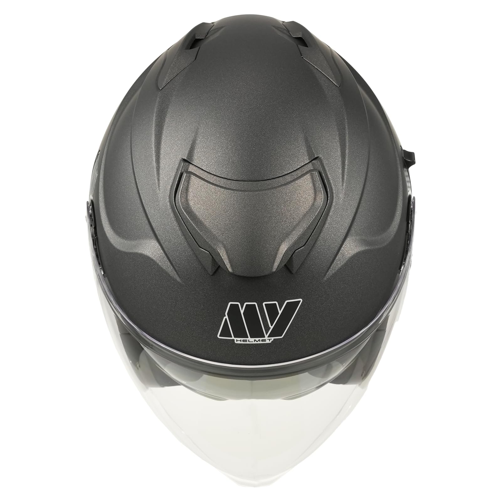MY Casco Moto Jet Scooter 835, Omologato ECE 22.06 con Doppia Visiera per Uomo e Donna (Titanio opaco, XS)
