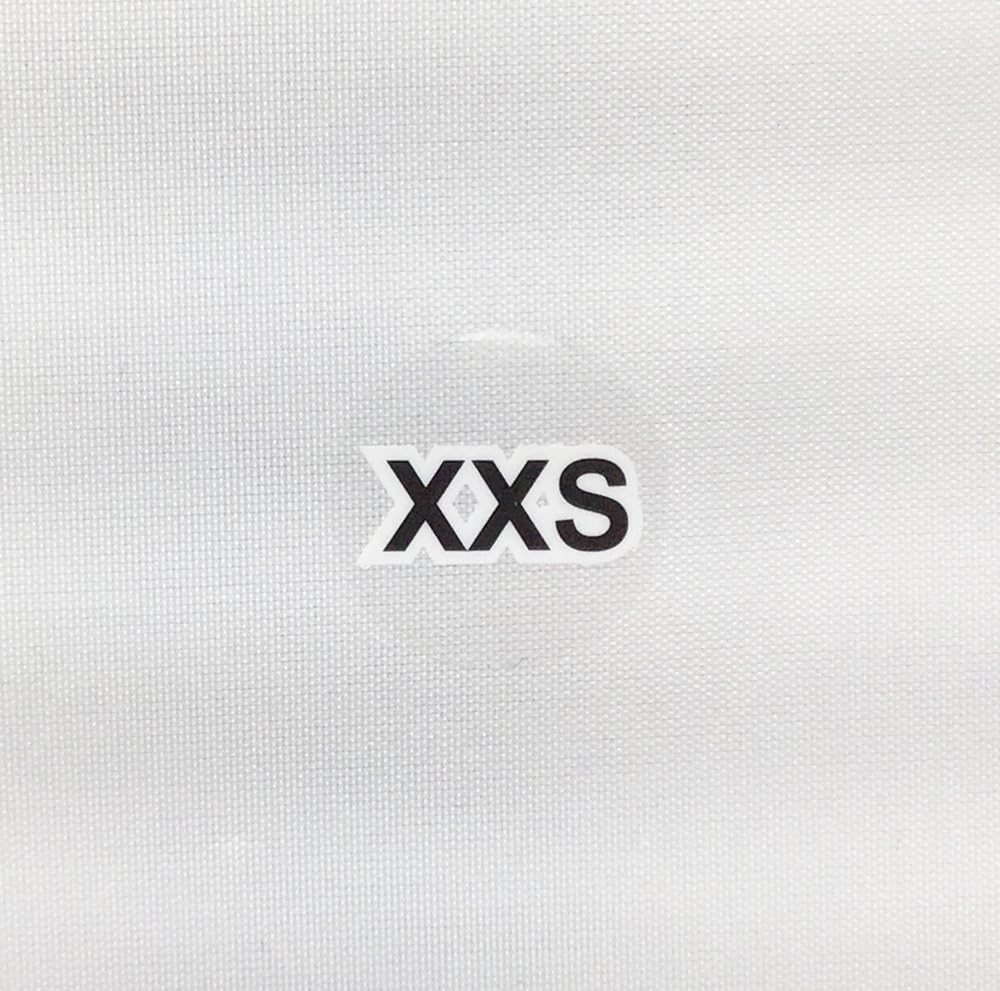 Clear Circle Extra Extra Small XXS Clothing Size Stickers - 3/4 Inch Round, 500 Clear Plastic Adhesive Labels Per Roll for Retail Apparel, Clothing Organization, and Inventory - Made in the USA