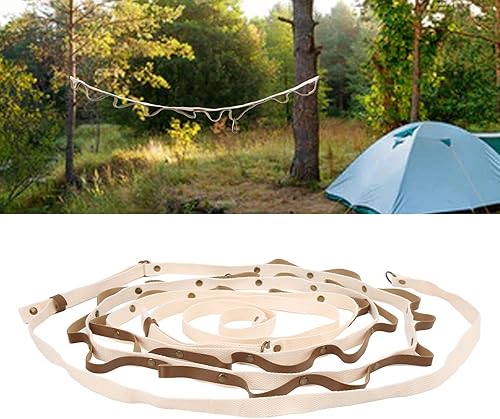 Miniatura 2 de Cuerda de secado de ropa de viaje, cuerda de secado para acampar al aire libre, correa de almacenamiento para campamento, cordón para tienda de