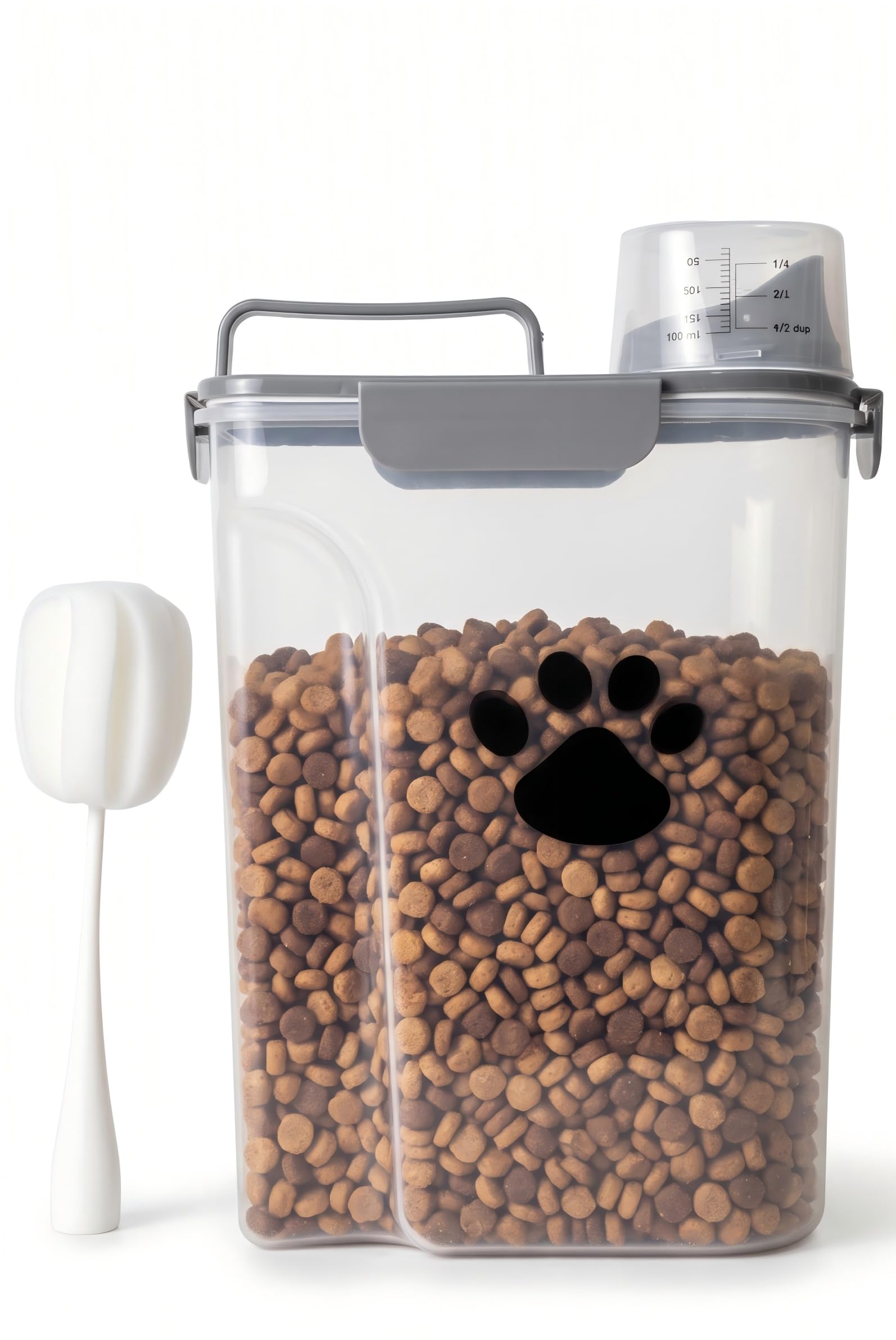 Photo 1 of kapituem Dog Cat Food Storage Container with Brush