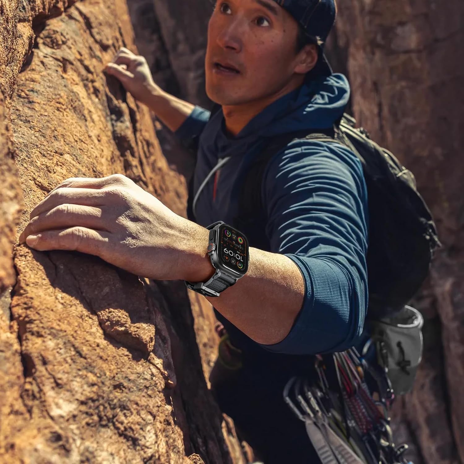 Trail Loop Band for Apple Watch Ultra/3/2 Bands 49mm 46mm 45mm 44mm 42mm 41mm 40mm 38mm Men Women,Braided Elastic Weave Nylon Sport Strap Fabric Wristband for iWatch Series 11 10 9 8 7 6 5 4 3 SE 3/2 - Image 4