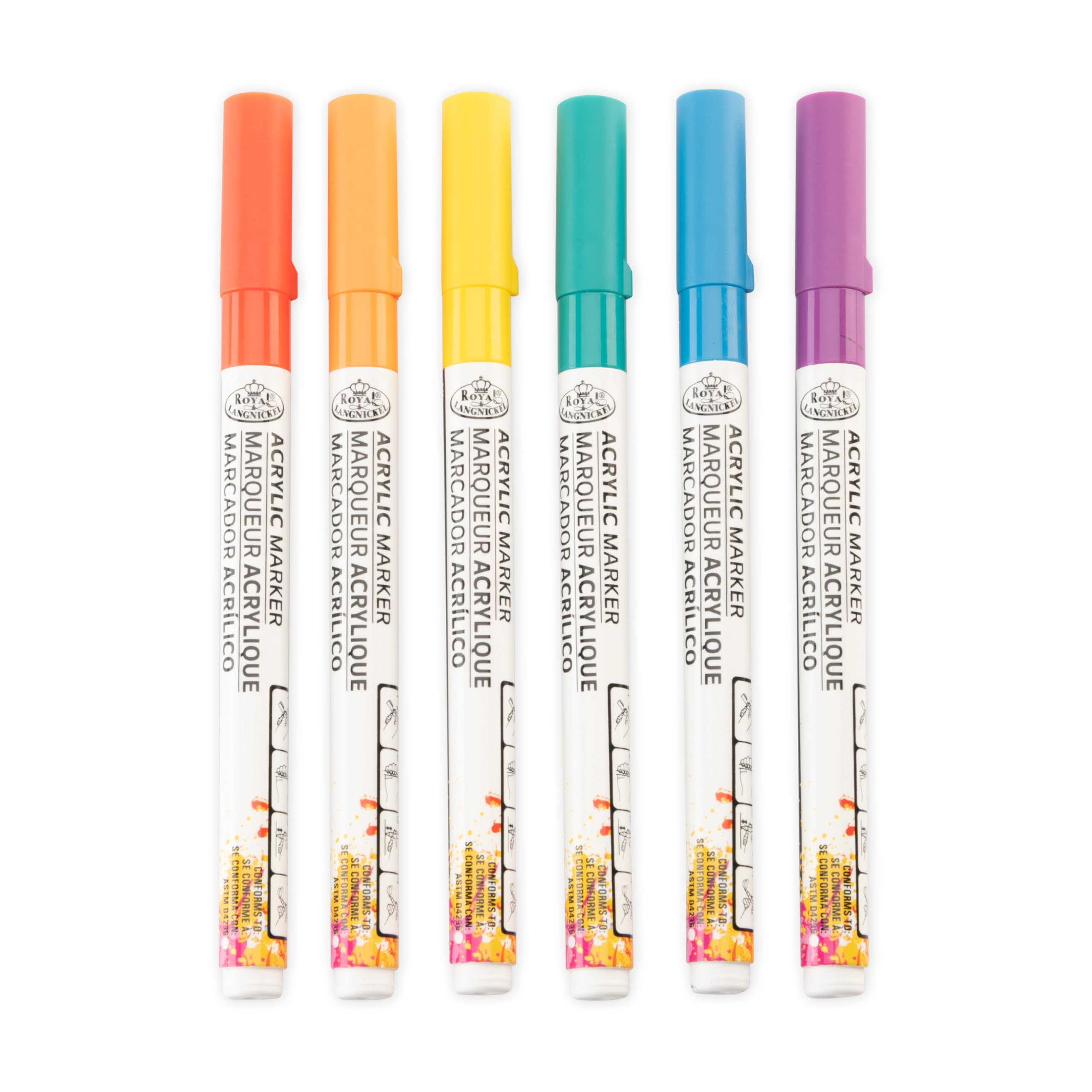 Royal Brush Arcobaleno Incisione Arte Porta