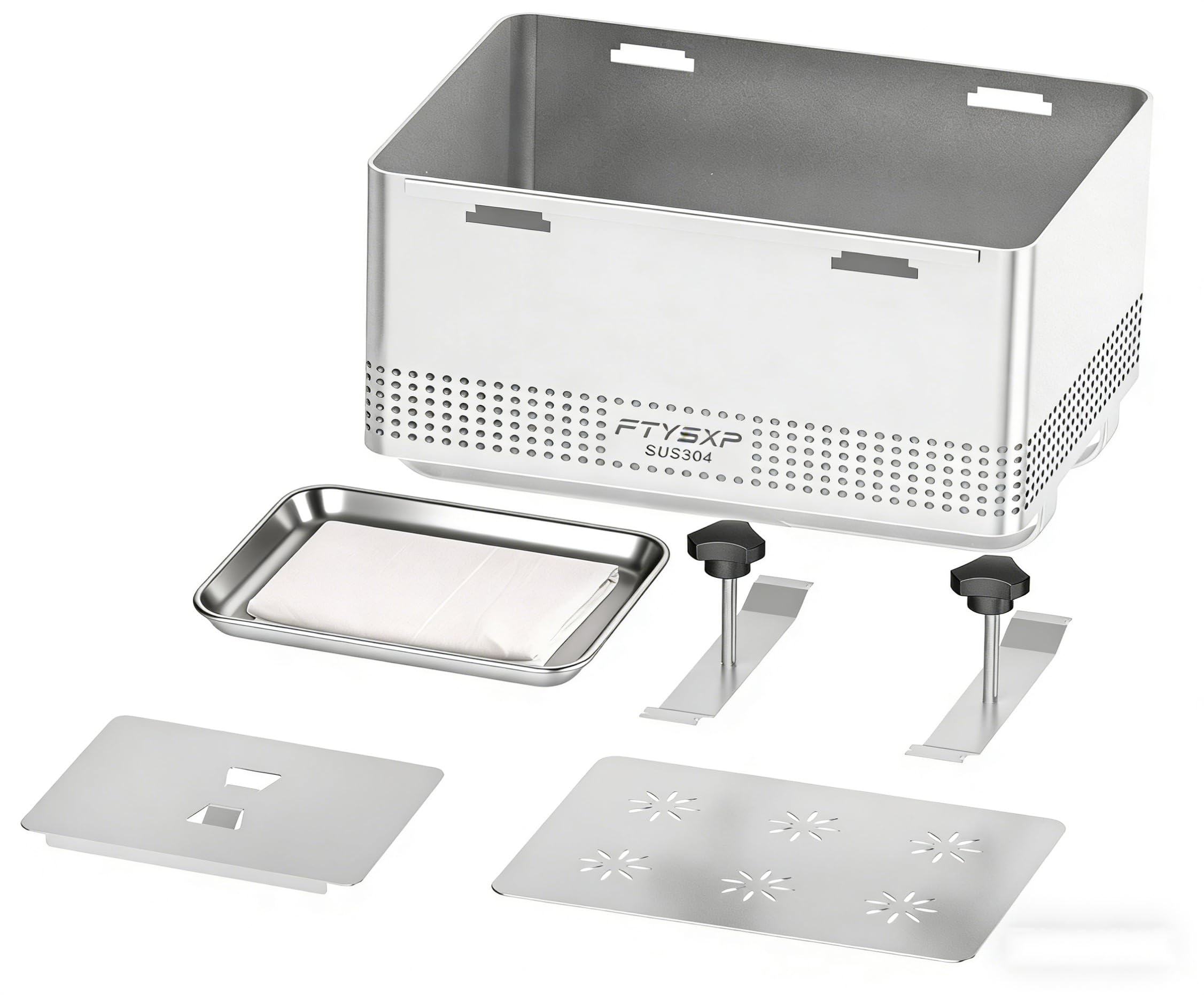 Tofu Press -304 in Acciaio Inox Vegano Tofu Press per accelerare la rimozione di Acqua dalla Seta in 10-30 min per Tofu Solido o Extra Solido Senza crepa BPA lavastoviglie Safe (22 * 16 * 12 cm)