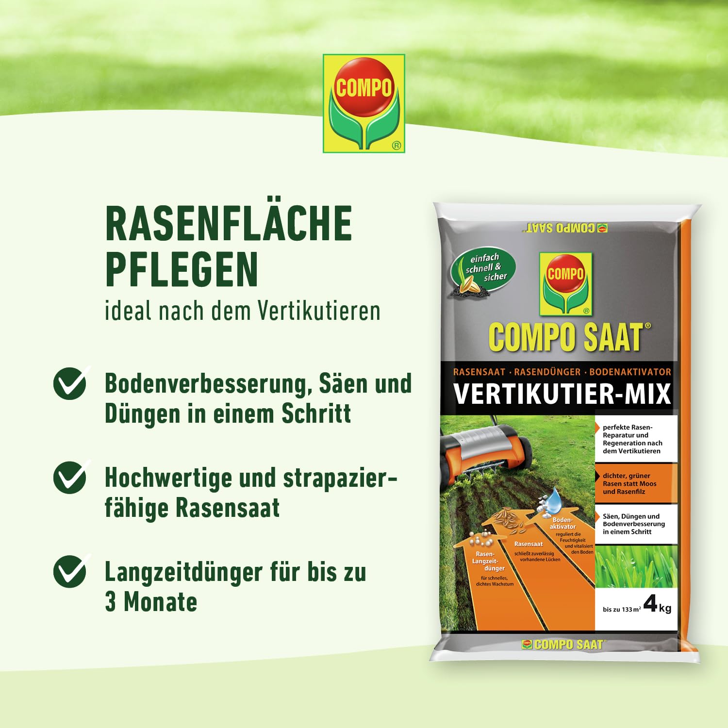 Compo SAAT® Vertikutier-Mix 4 kg für bis zu 133m²