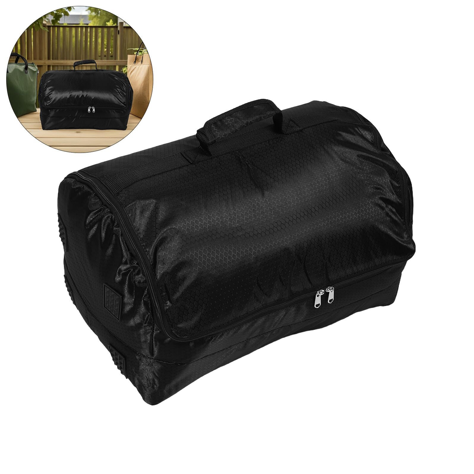 Custodia per Altoparlanti Ex, Borsa Portatile Leggera con Doppie Cinghie Imbottite, Zaino Protettivo Resistente per Uso Outdoor e Trasporto Audio Compatto
