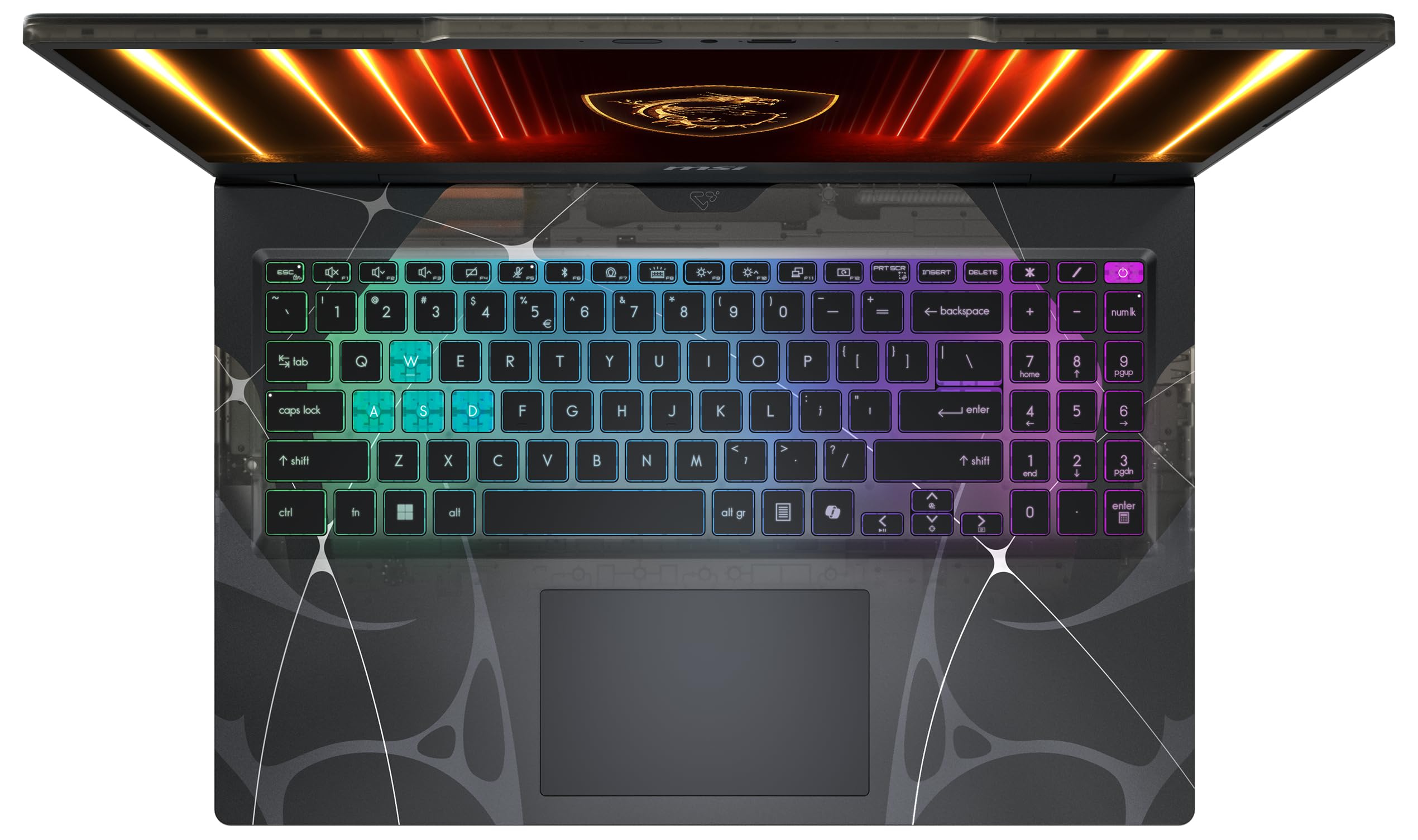 MSI Cyborg 15, laptop da gaming, 15,6 pollici Full HD 144 Hz, Intel Core i7 1240H, NVIDIA GeForce RTX 5060, 16 GB DDR5, 1 TB SSD, Windows 11 Home, tastiera QWERTZ, nero, B2RWFKG-068