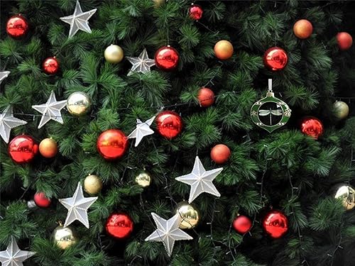 Miniatura 6 de Edición anual Pequeño Ornamento de Navidad Libélula Vacaciones Adornos Creativo Vidrio Ornamento Árbol de Navidad Decoración del hogar