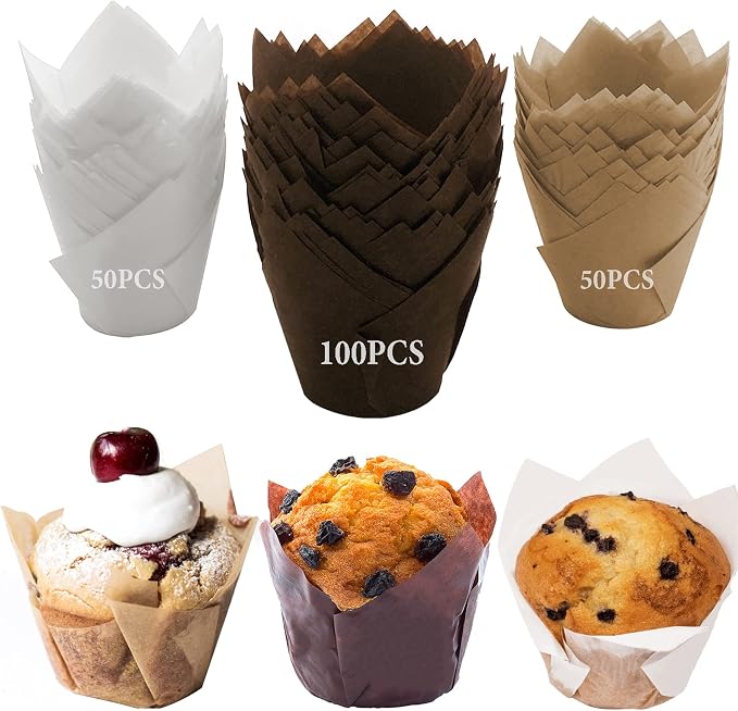 300 Caissettes Cupcake Arc-en-Ciel - Papier Cuisson Muffins - Pour Anniversaire, Fête