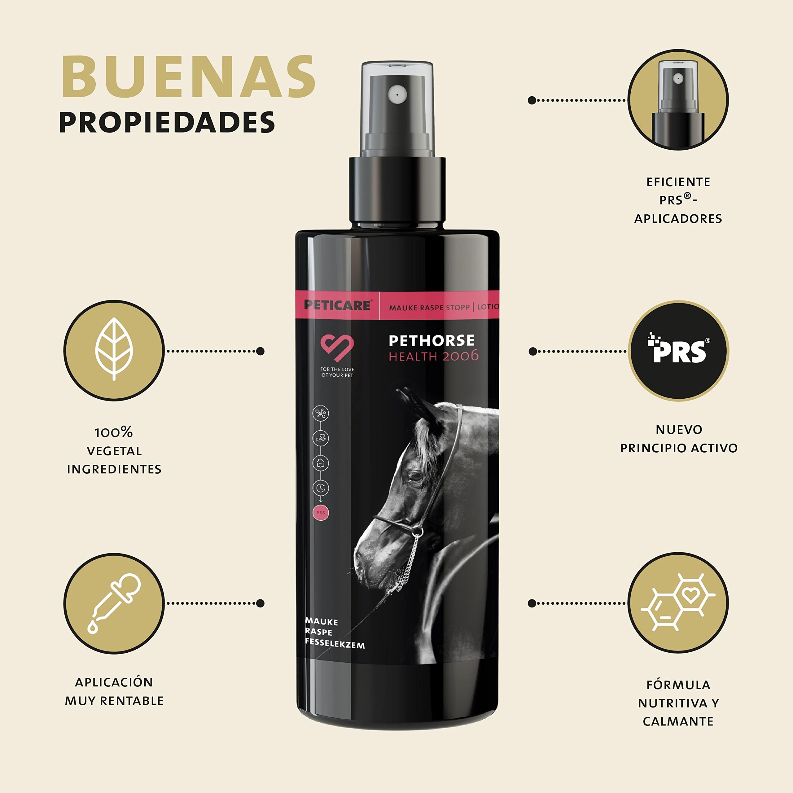 Peticare Cuidado Especial para Caballos arestines, Fiebre del Barro, Dermatitis de cuartilla, para podredumbre, la eliminación fácil de la costra - petHorse Health 2006
