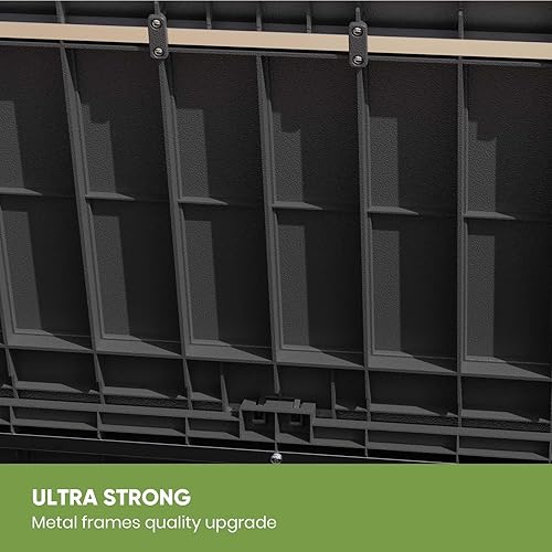 Vista 158 de Patiowell 30 Gallon Resin Deck Box, Outdoor Storage Box for Patio Furniture, Deliveries, Pool Supplies,Waterproof and Lockable, Grey