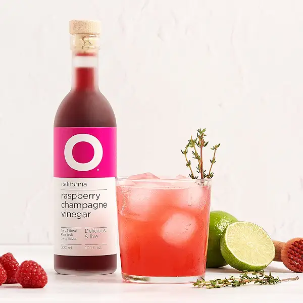 O Olive Raspberry Champagne Vinegar Glass Bottle 10.1 Fl Oz 7