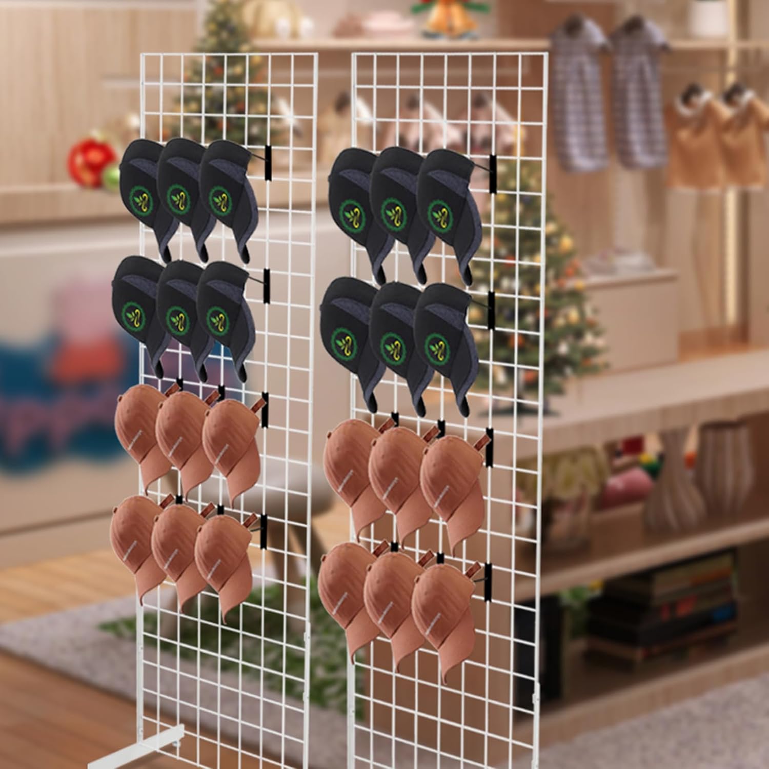 Gridwall Hooks 2 Inch, 100PC Heavy Duty Black Display Hooks for Grid Wall Panels, Grid Wall Accessory for Retail Store, Home Stroage, Garage, Trade Show