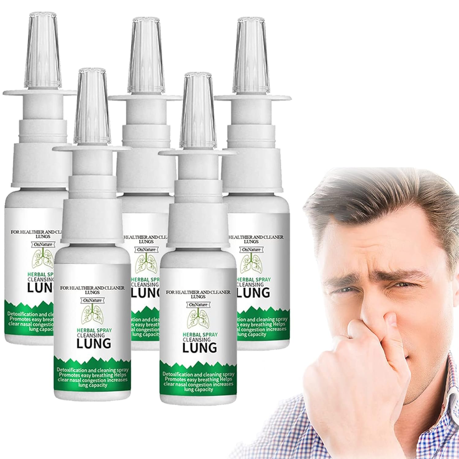20ml OnNature Organic Herbal Lung Cleanse & Repair Nasal