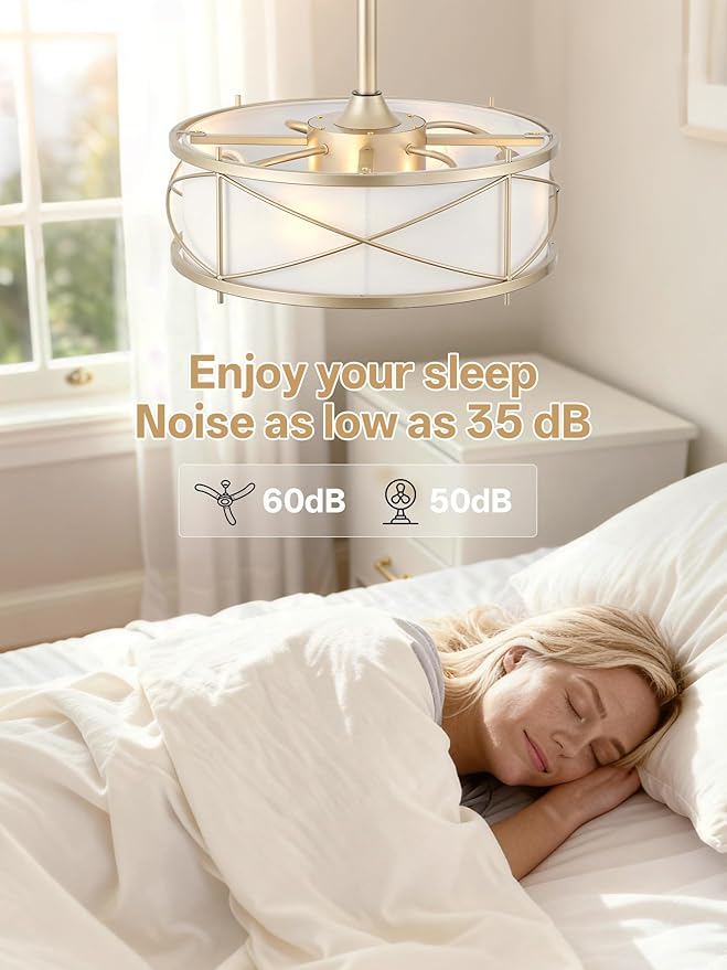 Ventilador de Techo 20 Pulgadas Con Luz y Control Remoto 6 V miniatura 6