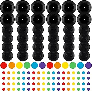 72 Pcs Blank Vinyl Records and Sticker for Wall Aesthetic Decor, Retro Fake Vinyl for Hippie Room Decor DIY 70s 80s 90s Rock Disco Theme Music Party Supplies