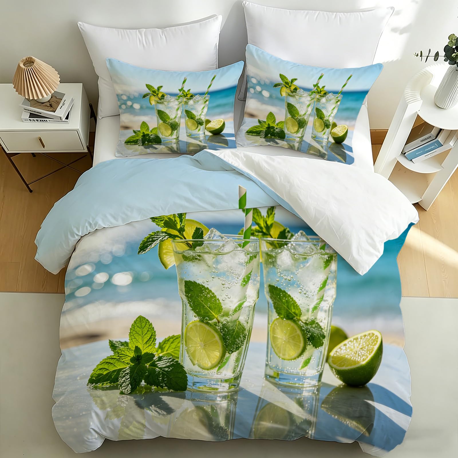 Housse de couette 160x200 citrons pour transformer votre chambre en oasis estivale
