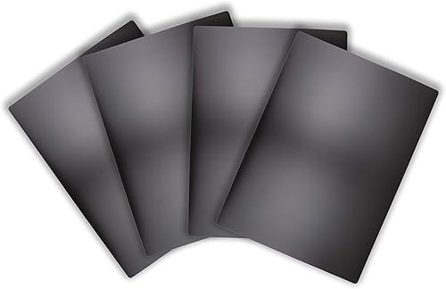 Miniatura 4 de Paquete de 4 alfombrillas negras extra grandes para tabla de cortar, HDPE certificado NSF para restaurantes, 24 x 18 pulgadas