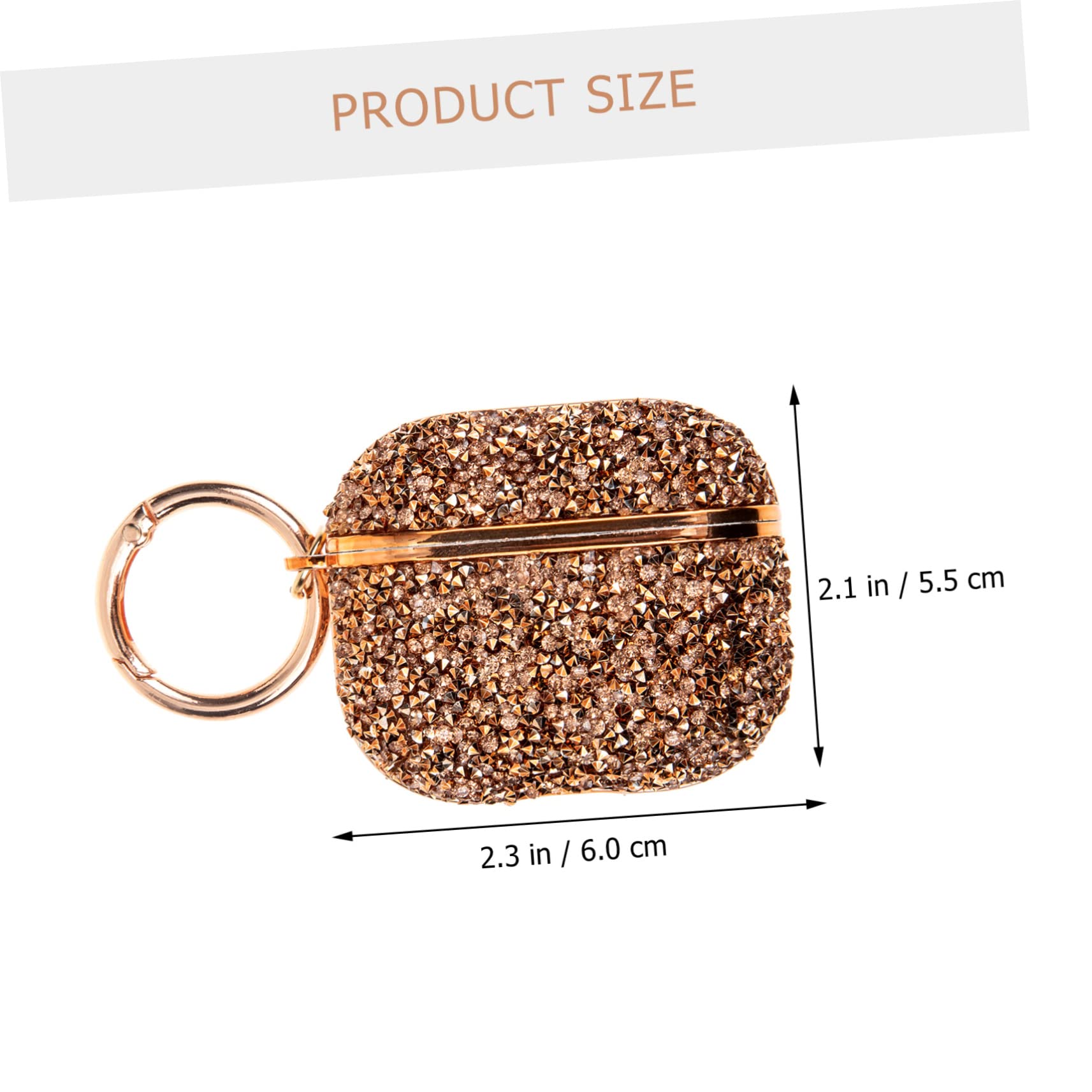Uonlytech 4 Stücke Mode Kopfhörer Fall Strass Strass Kopfhörer Hülse Für