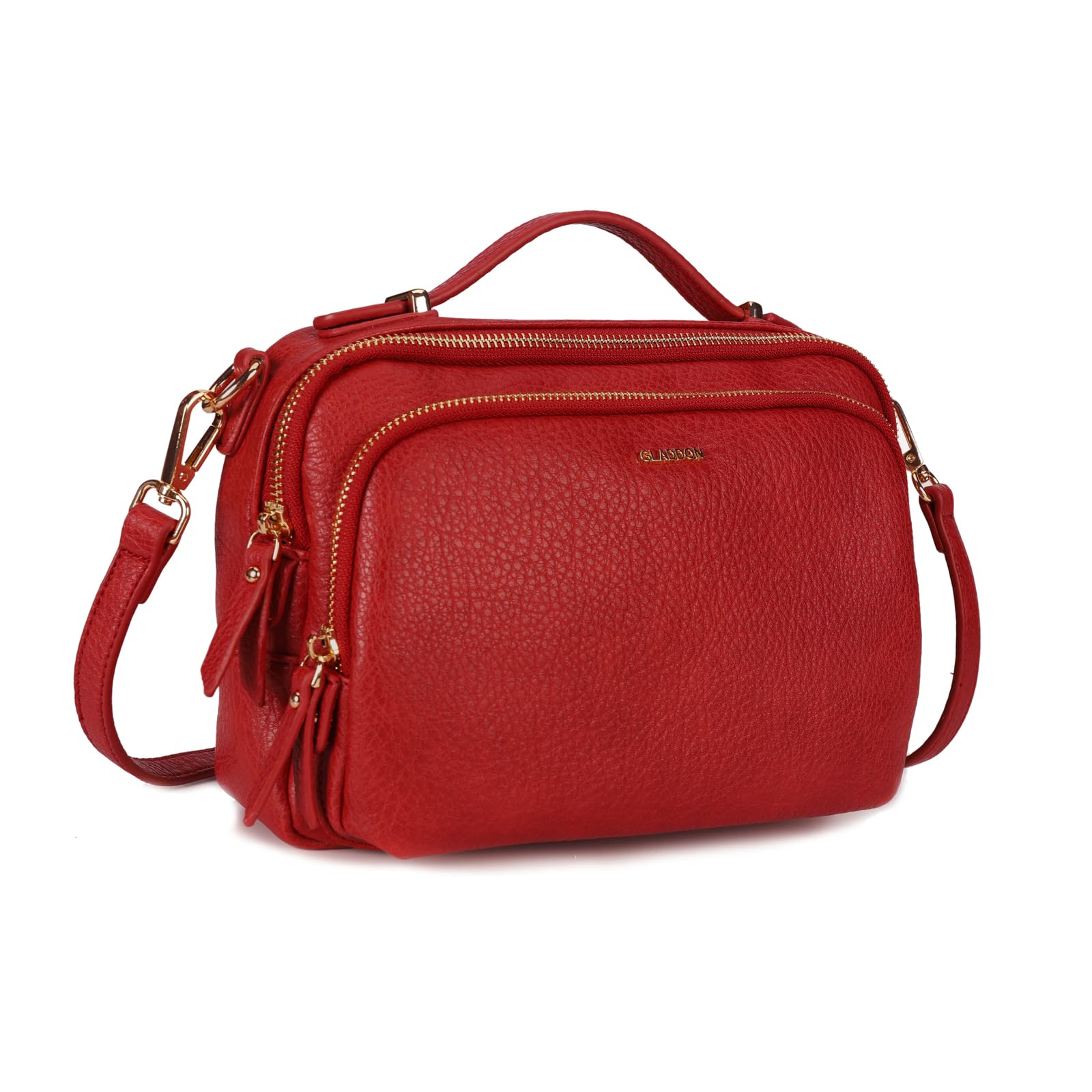 Gladdon Borse a tracolla da donna, piccole borse a tracolla con tasche multiple, pelle PU, cerniera, borsa a tracolla alla moda con tracolla regolabile e rimovibile, piccola