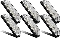 Vista 1 de Partsam 6X 4 Marine/Boat Slim Line Clear LED Utility Strip Light 6 Diodos sellados