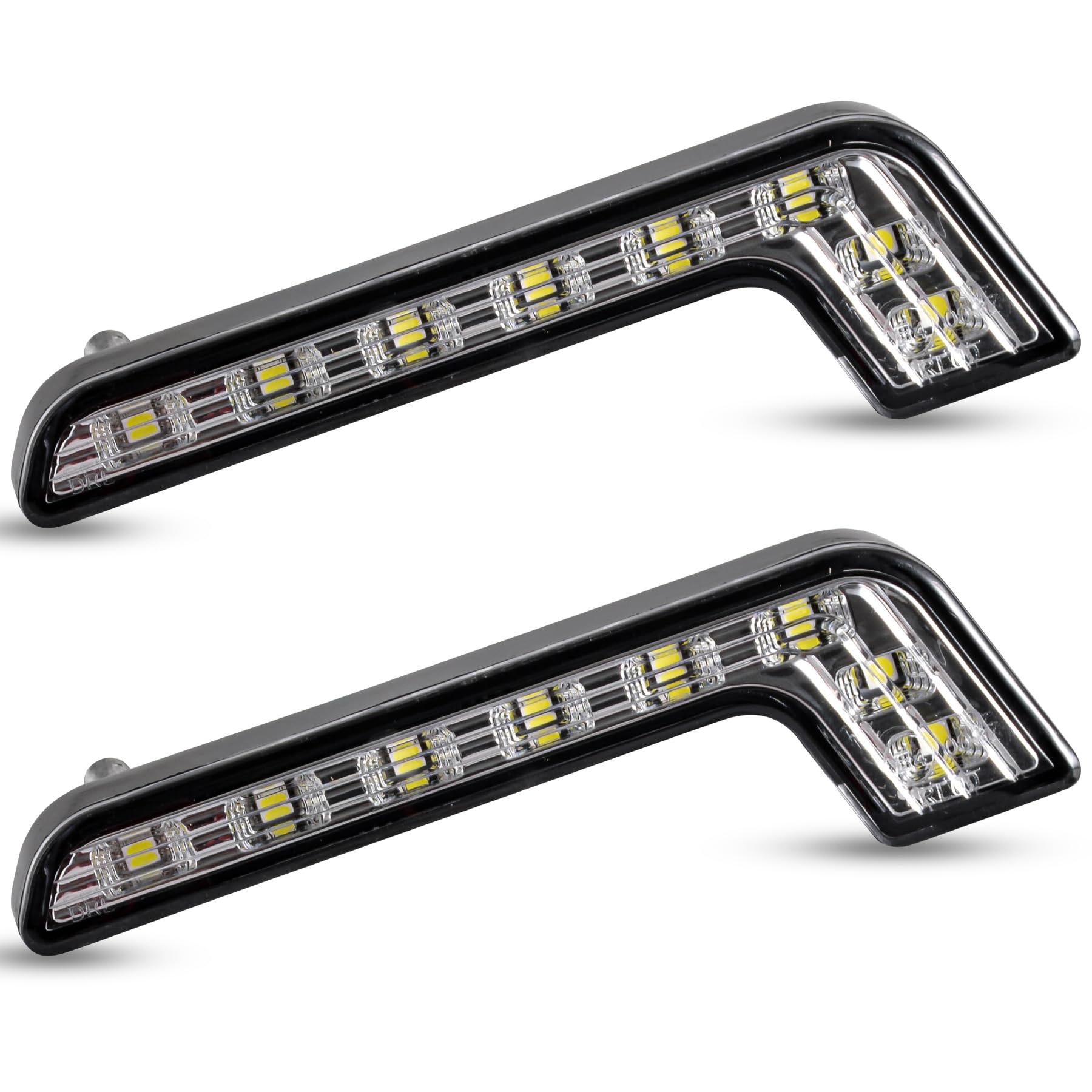 KATUR 12V Bianco DRL Luci Diurne Fendinebbia Anteriori, 2 Pezzi