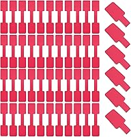 Vista 1 de 500 calcomanías autoadhesivas de precio de joyería en blanco para etiquetado de identificación de anillos, collares y aretes (rosa)