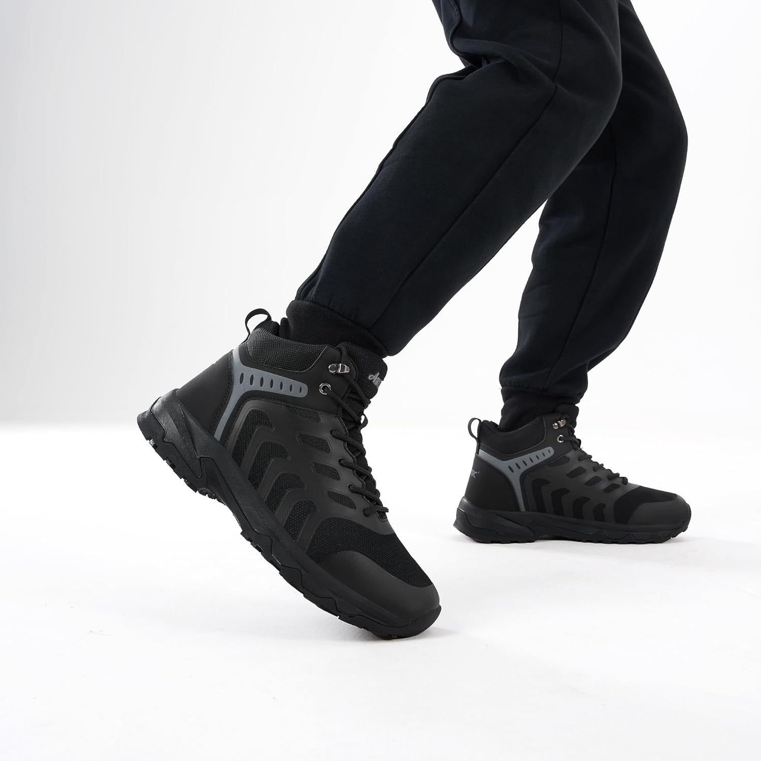 ARISIC Non Slip Work Boots for Men Comfortable Slip Resistant Work Shoes Waterproof Restaurant Chef Shoes Breathable Mesh Ankle Boot Food Service Walking Sneakers - Image 2