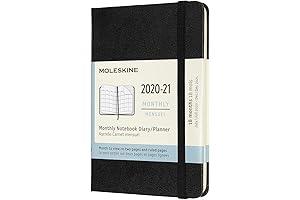 Moleskine 2020-2021 Monthly Planner: Your Essential Agenda for Organization