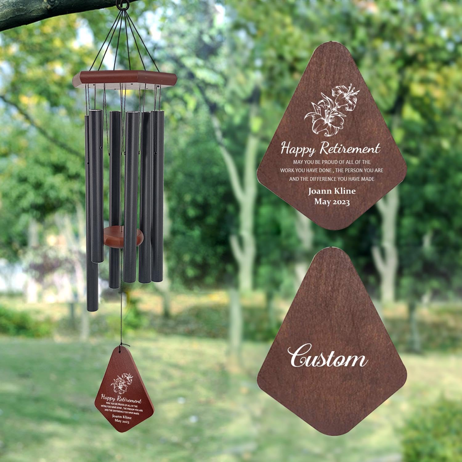 ASTARIN Happy Retirement Wind Chimes Gifts for Teacher Co-Workers