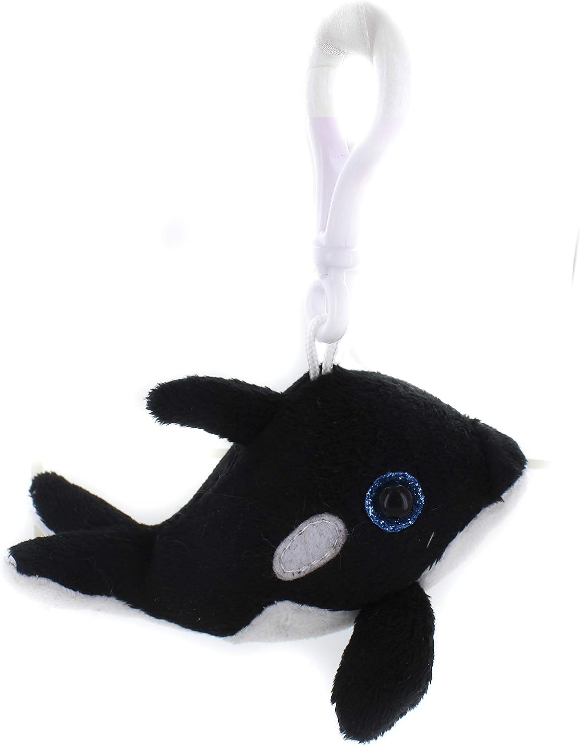 Plushland Adorable Orkee The Whale Keychain 4 Inches Plush Stuffed Animal - Custom Toy for Kids, Boys, Girls - Gifts Present for Birthday, Graduation Day, Valentine Day - Back to School